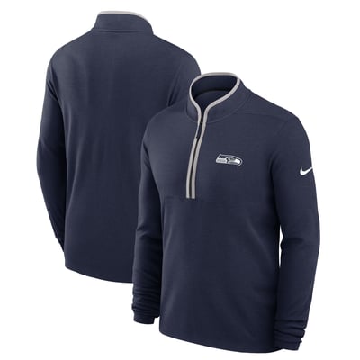 Seattle Seahawks Nike Primetime Victory Dri-FIT Half-Zip Pullover - College Navy